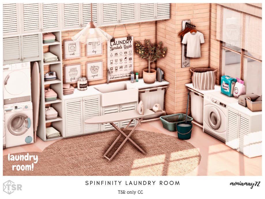 Галерея мода Прачечная Spinfinity Laundry Room (CC lot) #1